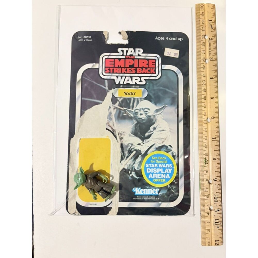 vtg. 1980 Kenner Star Wars Empire Strikes Back Yoda Action Fig